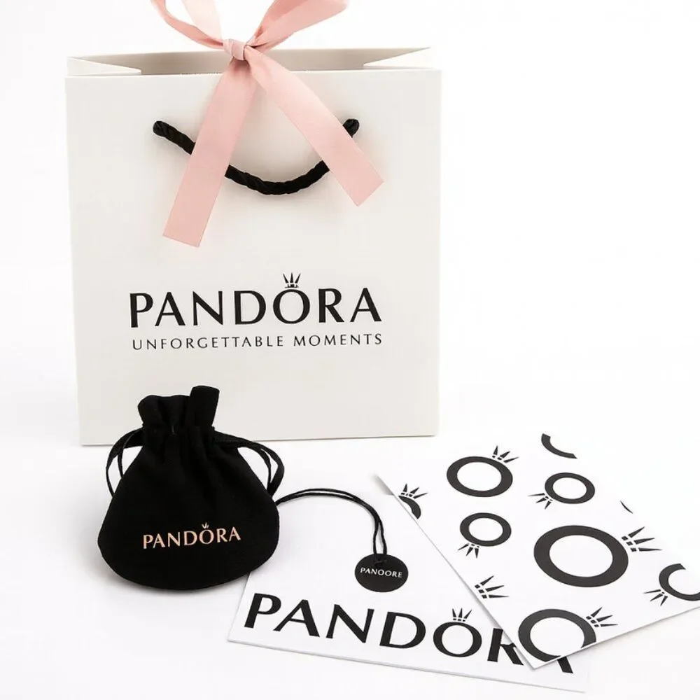 Pandora Sparkling Hoop Earrings NEW